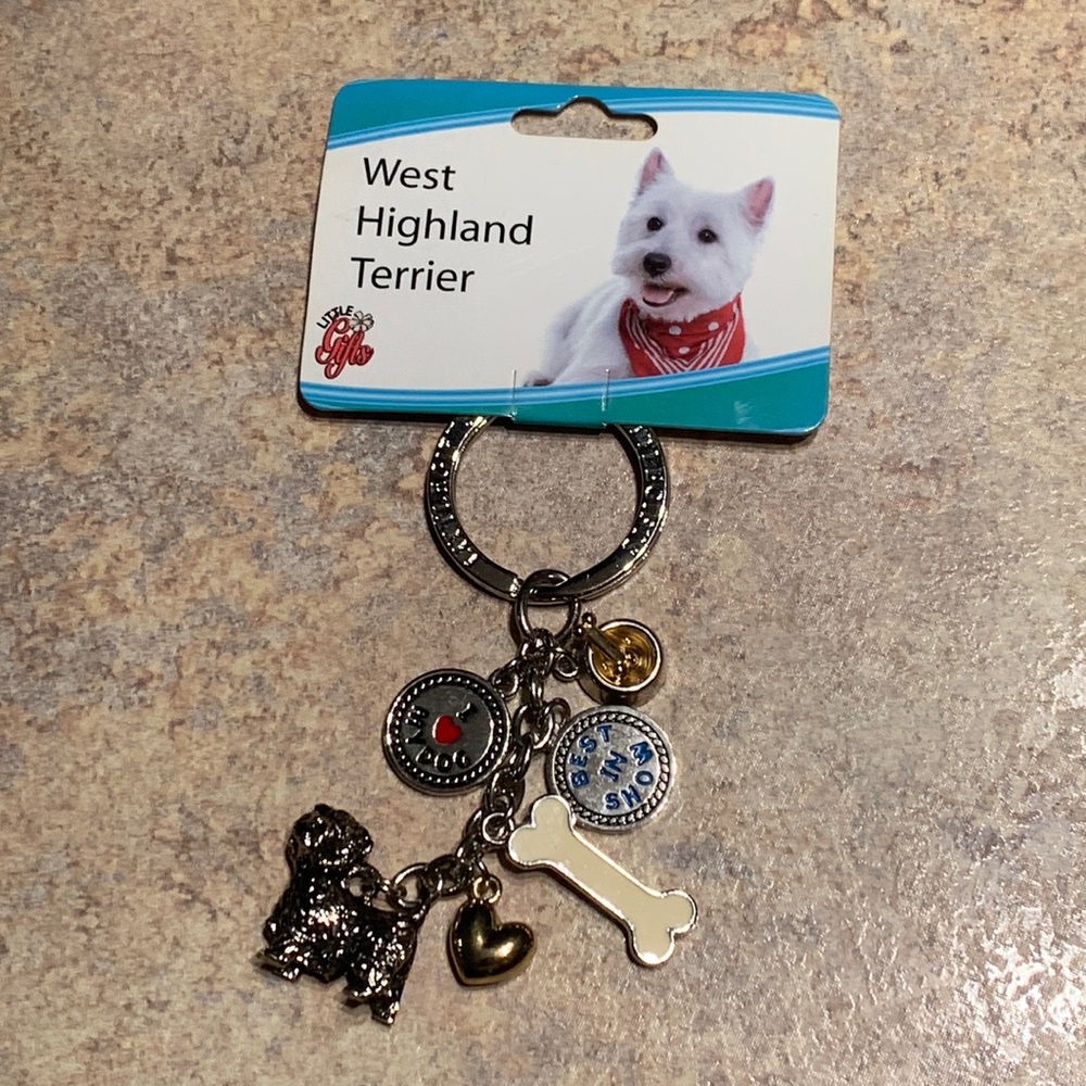 🐾 LITTLE GIFTS, INC. - West Highland Terrier Key Chain 🐾🆕